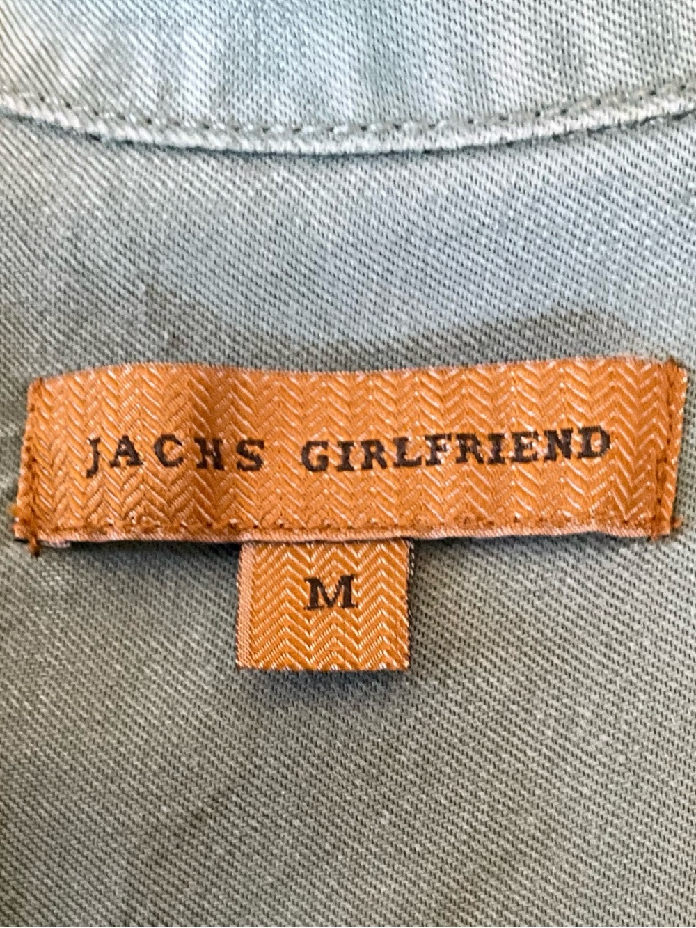 Jachs Girlfriend Tencel Sleeveless Button Up Blouse Sage Green Size M - Picture 5 of 7